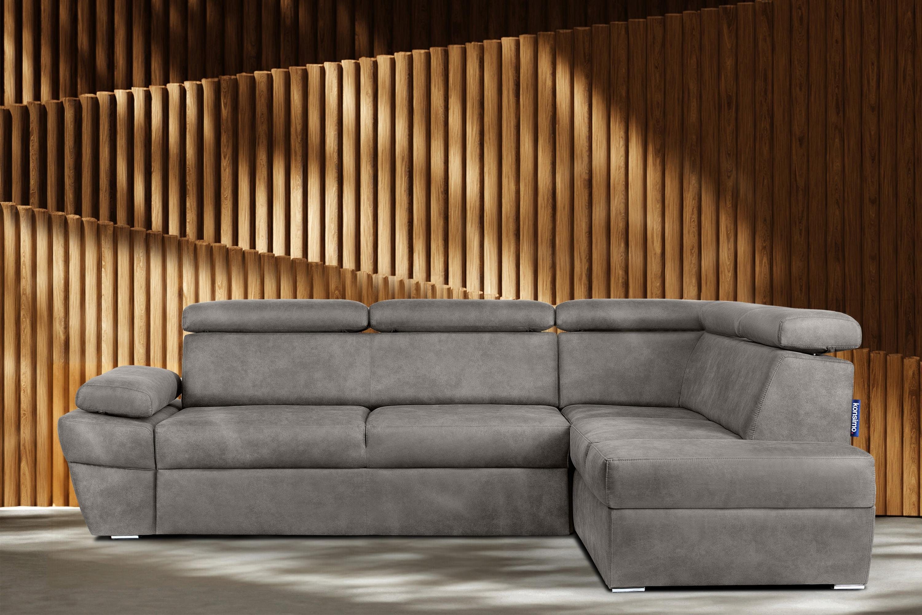 KONSIMO® Ecksofa RATLO Ecksofa, mit Bettfunktion günstig online kaufen