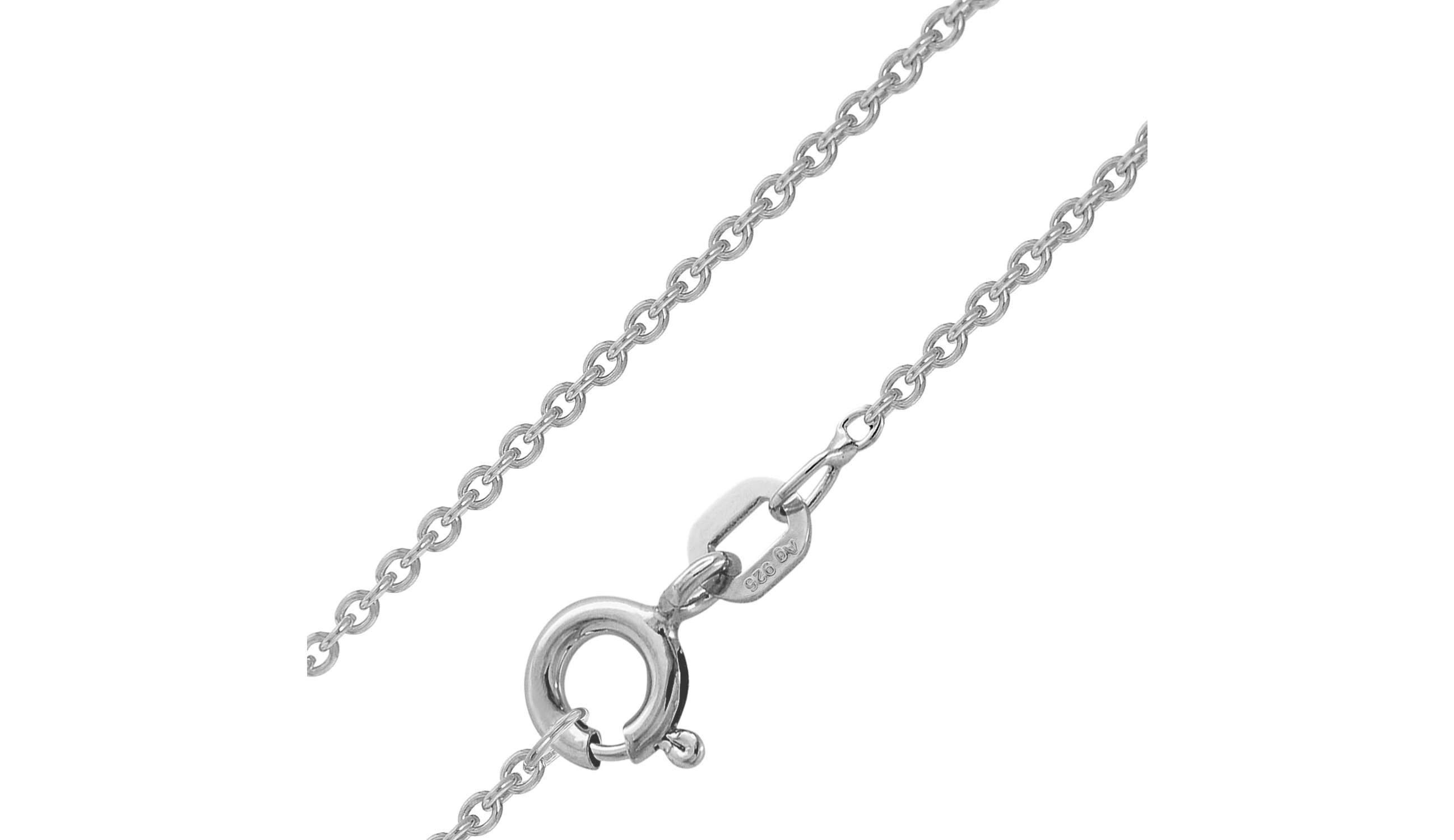 trendor Kette ohne Anhänger 64031, Ankerkette 925 Sterlingsilber Rhodiniert 1,5 mm – Bild 4 von 4