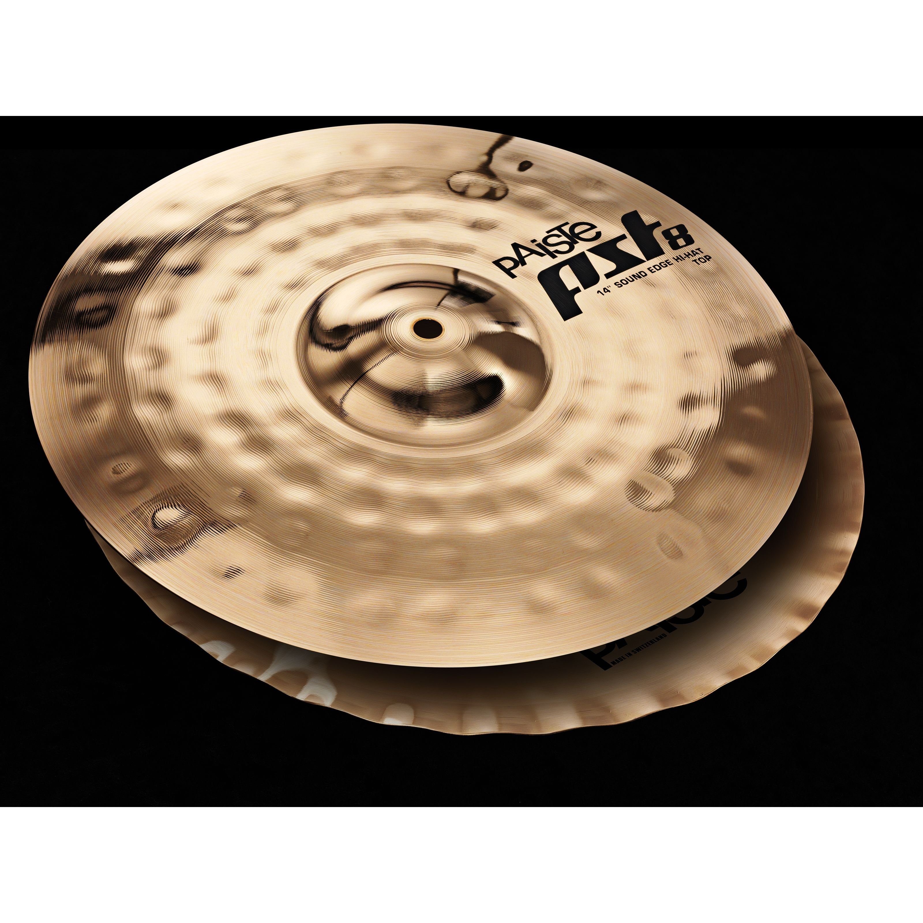 Paiste Becken,PST8 Sound Edge HiHat 14" Reflector Finish, Cymbals, Hi Hats, PST8 Sound Edge HiHat 14", Reflector Finish - HiHat