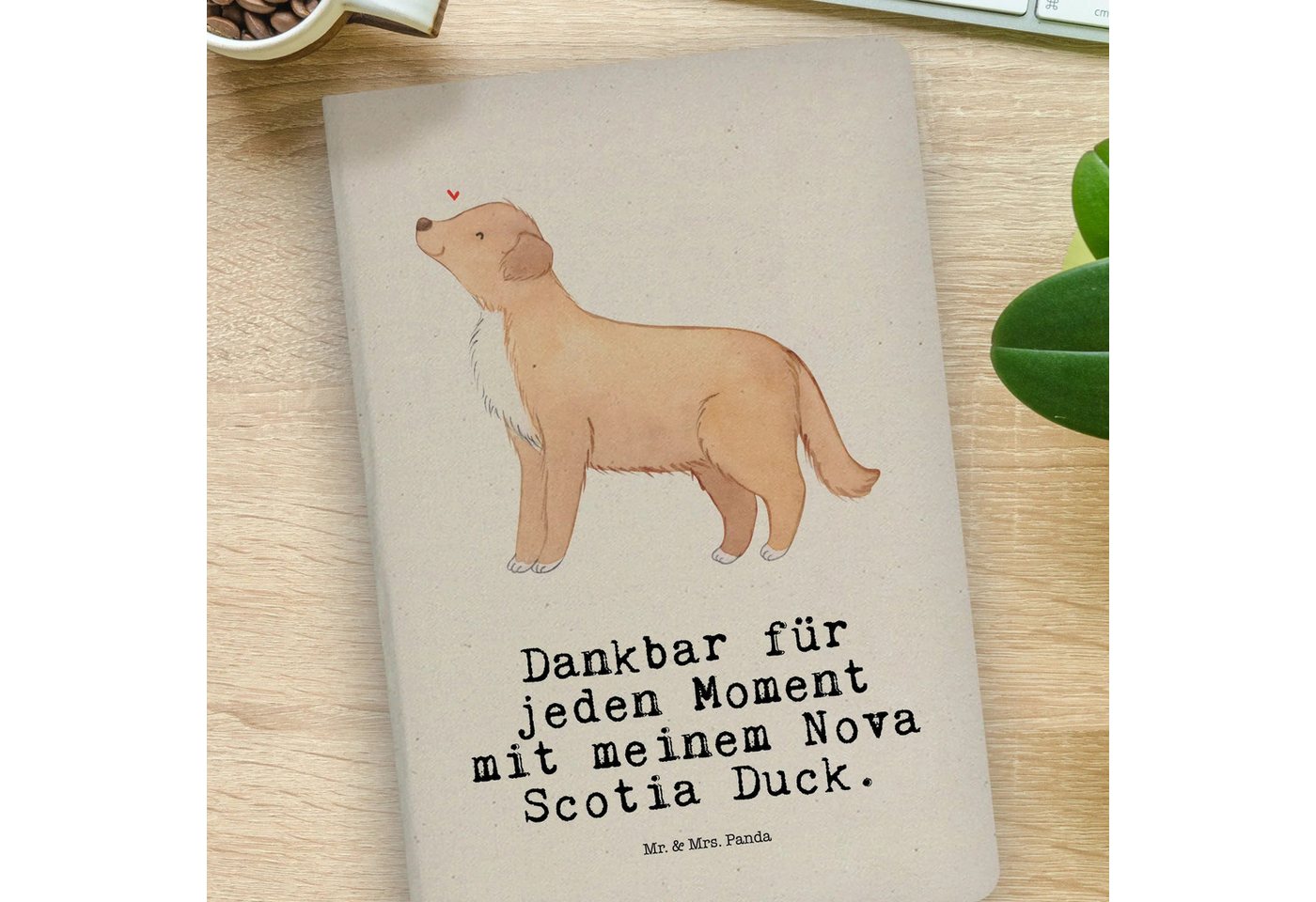 Thumbnail - Mr. & Mrs. Panda Notizbuch Nova Scotia Duck Moment - Transparent - Geschenk, DIN A4 Notizbuch, R Mr. & Mrs. Panda, Langl...