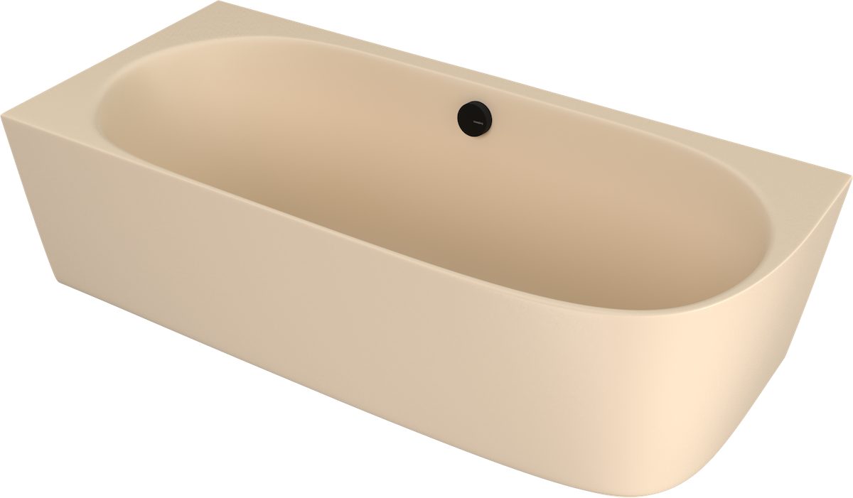 Polysan s.r.o. Eckwanne SUSSI L Freistehende Eckwanne, Gussmarmor 160x70x50cm, beige matt, Polysan-90191L-81