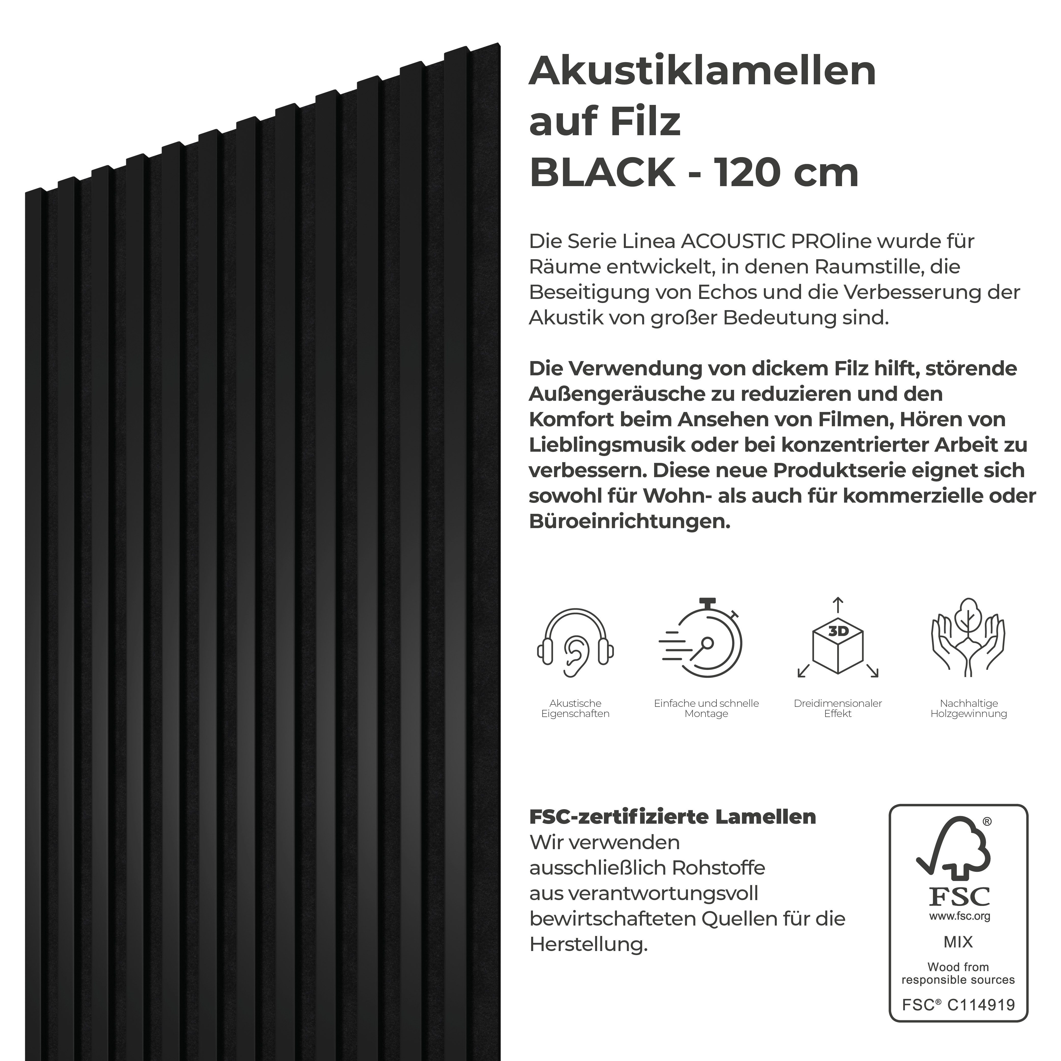 Stegu Wandpaneel Linea ACOUSTIC PROline Akustikpaneel günstig online kaufen