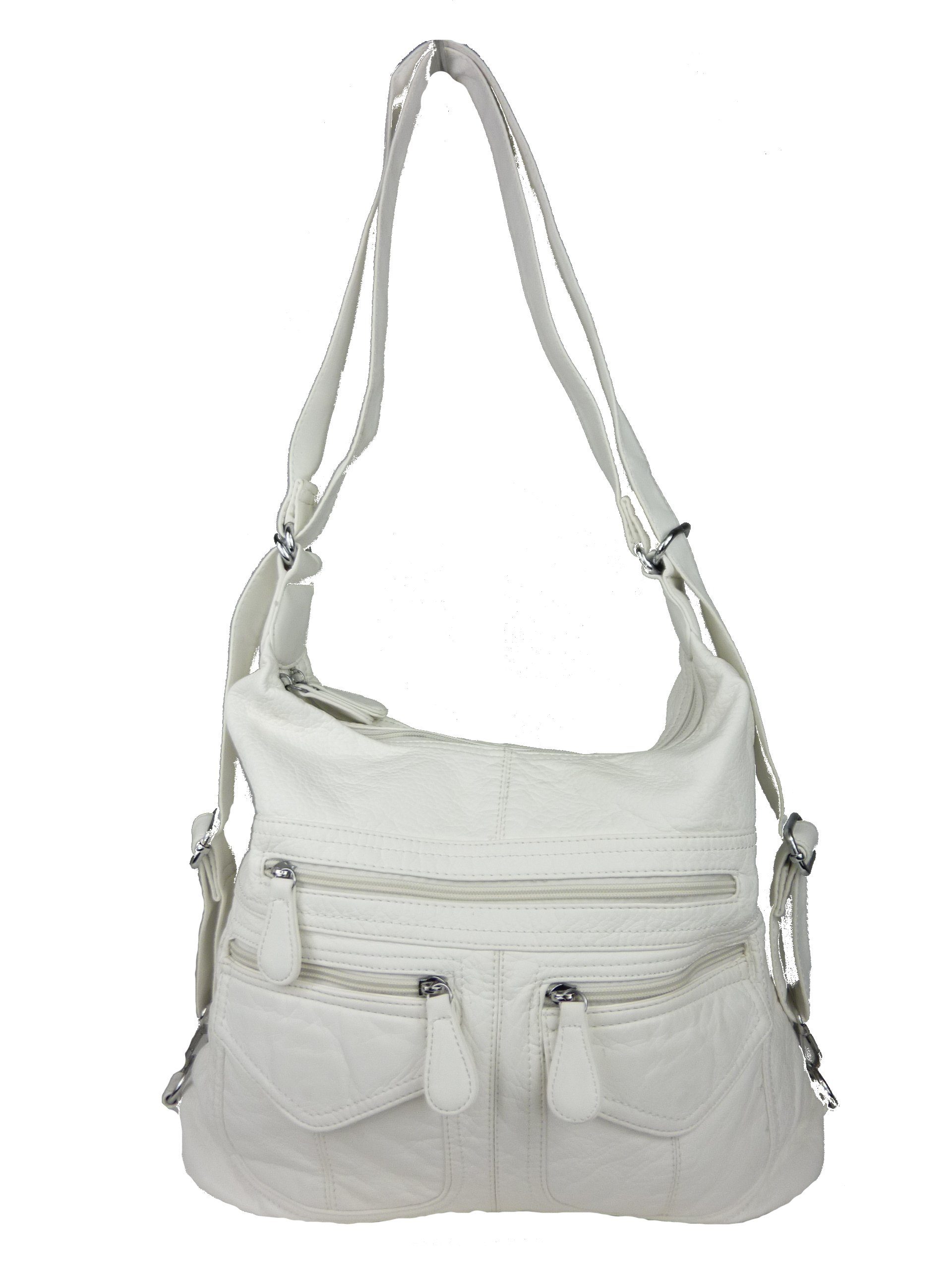 Taschen4life Schultertasche Rucksacktasche AK3435 Multifunktionstasche Schultertasche, Rucksack