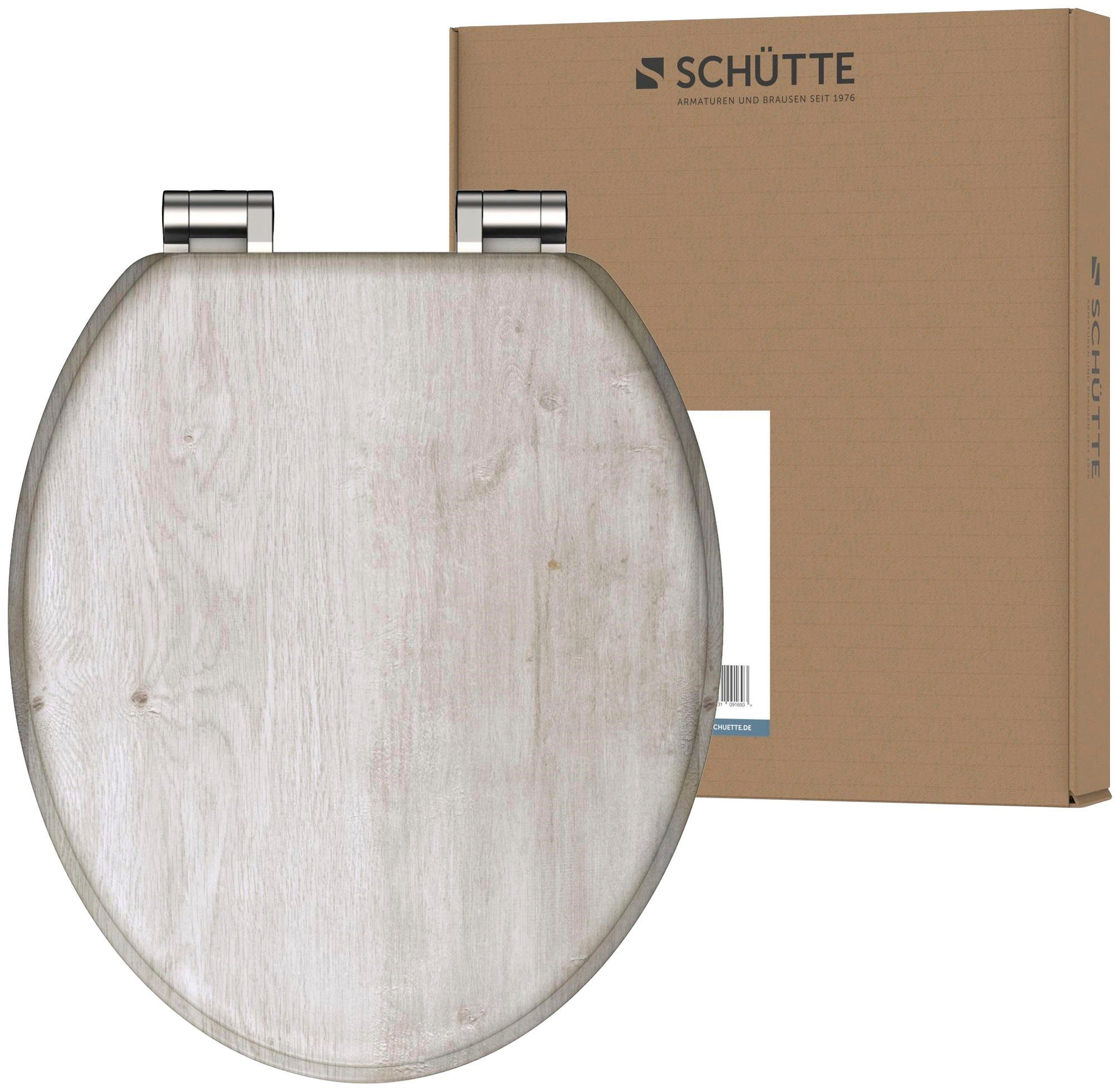 Schütte WC-Sitz LIGHT WOOD, mit Absenkautomatik und MDF-Holzkern