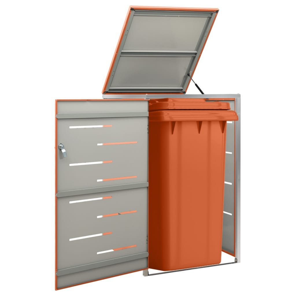 vidaXL Mülltonnenbox NA Mülltonnenverkleidung Edelstahl 69x77,5x115 cm für Gartenordnung un