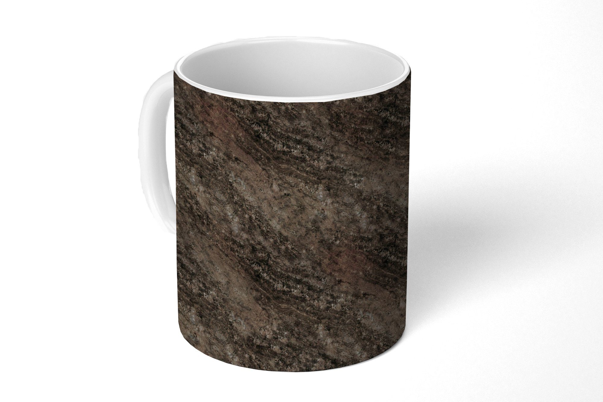MuchoWow Tasse Granit - Marmor - Muster - Schwarz, Keramik, Kaffeetassen, Teetasse, Becher, Teetasse, Geschenk