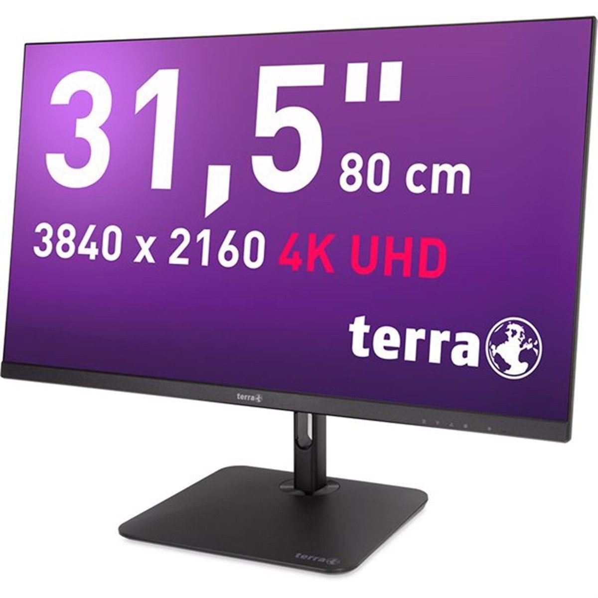 TERRA 3295W PV 4K LCD-Monitor (80 cm/31.5 ", 1,07 Milliarden Farben (10 Bit) px, 3840 x 2160, 5 ms Reaktionszeit, IPS, 4K USB-C HDMI DisplayPort Dockingstation-Funktionen)