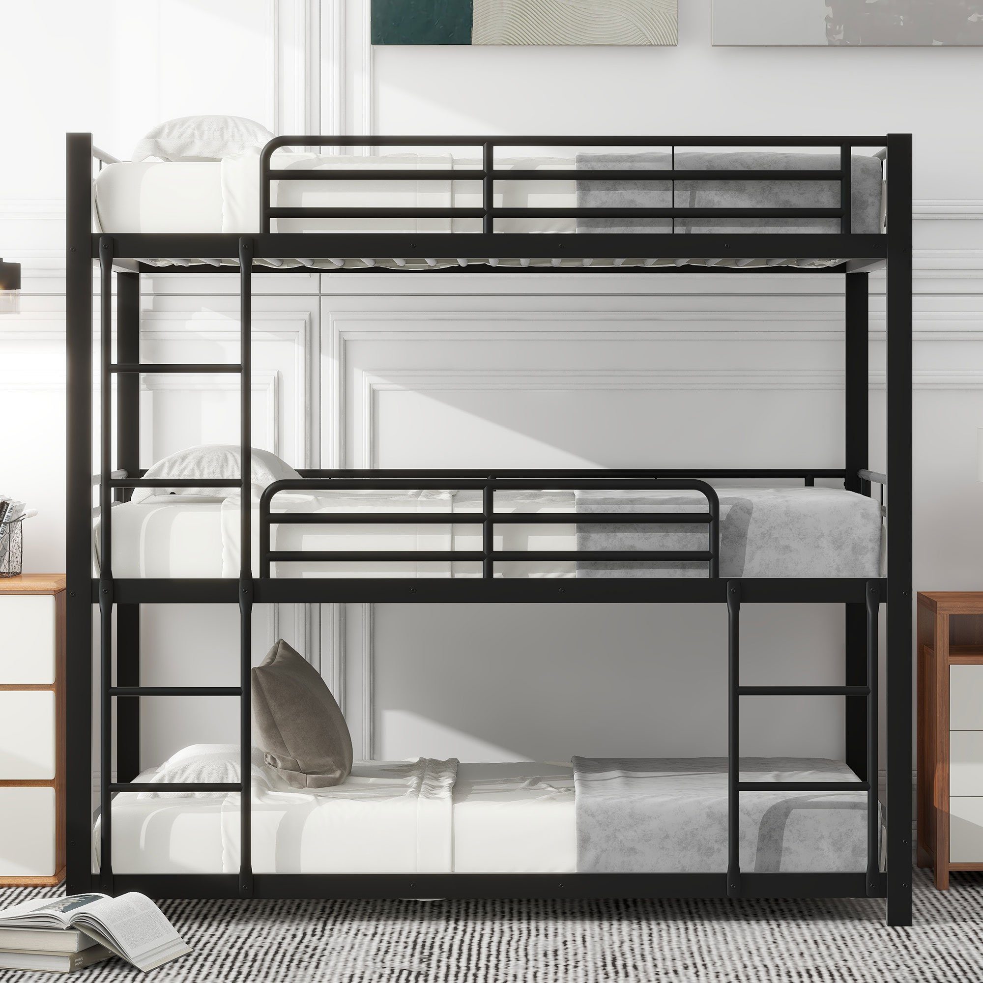 HAUSS SPOLE Etagenbett 90x200cm Dreifach-Etagenbett für günstig online kaufen