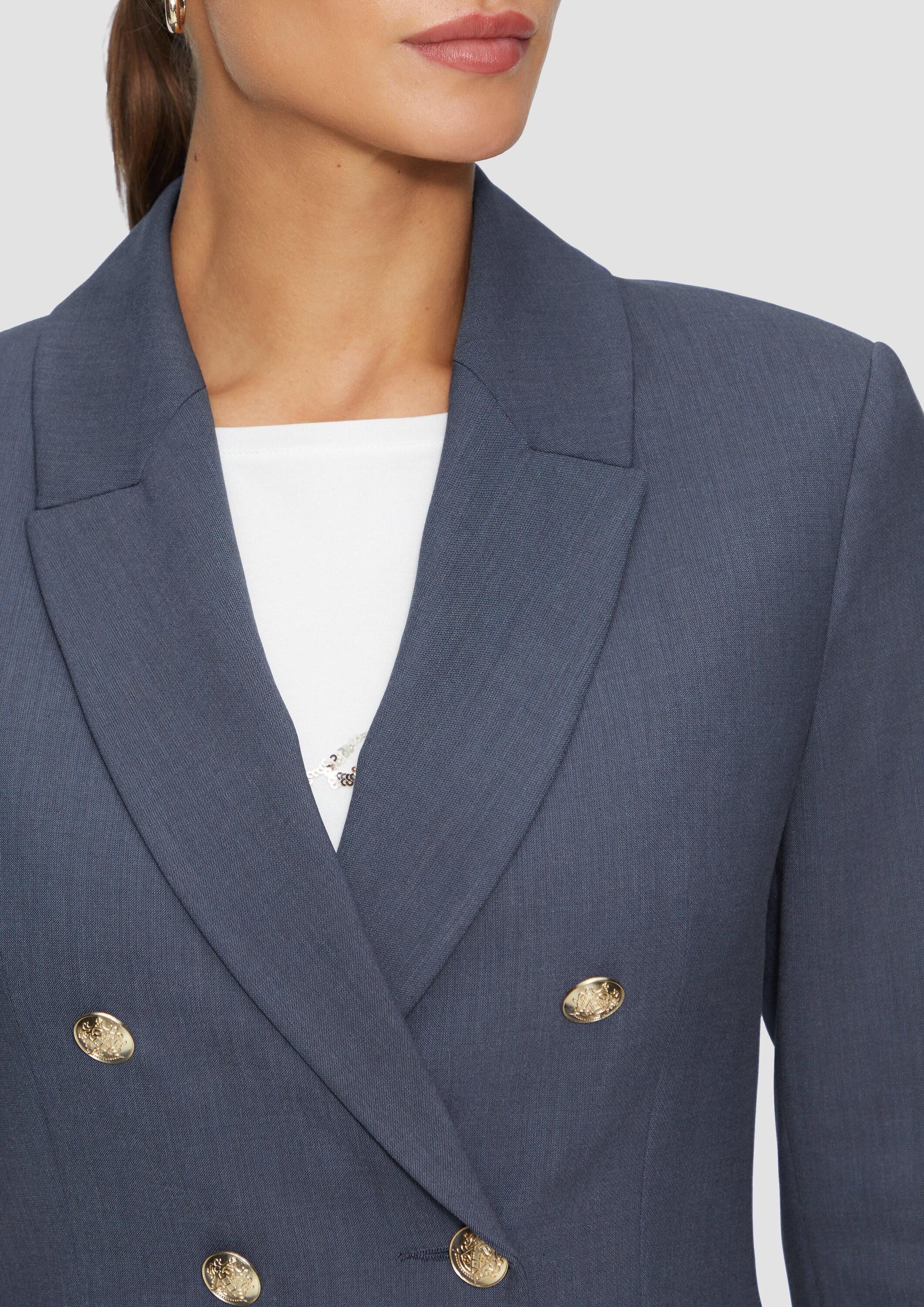 s.Oliver Jackenblazer Indoor-Blazer Doppelreihiger Blazer im Slim Fit