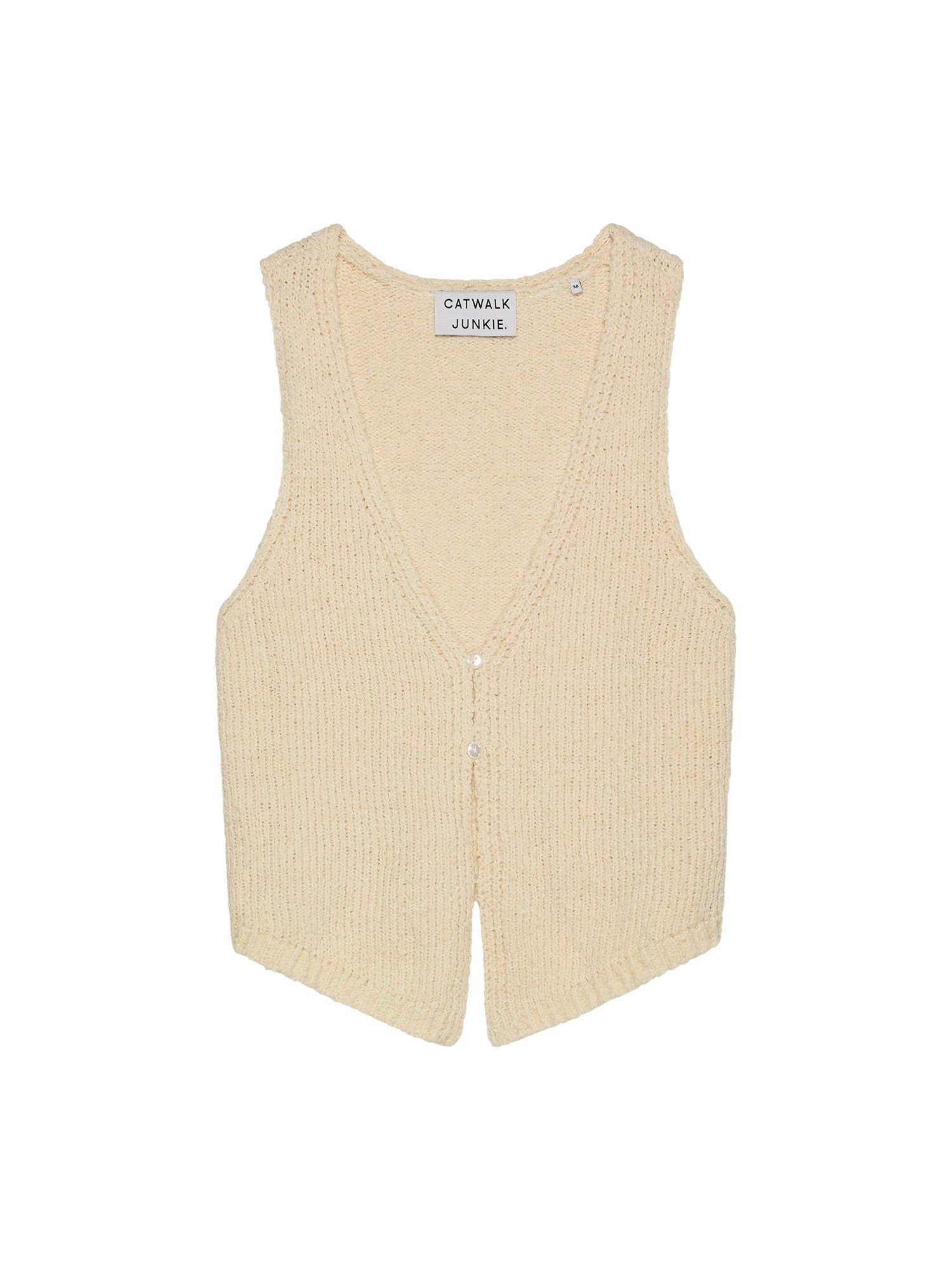Catwalk Junkie Kurzweste – KN ELA Häkelweste