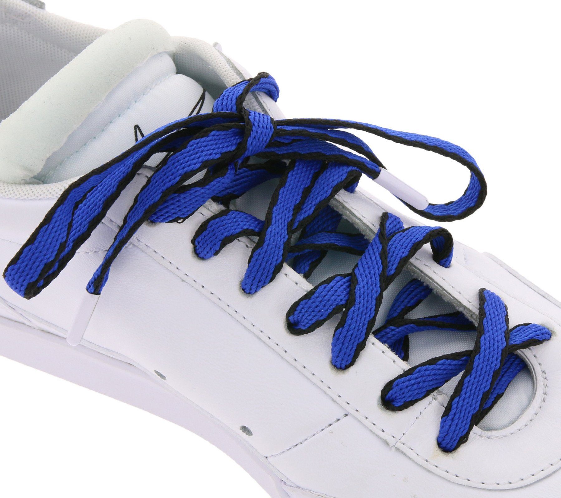 Tubelaces Schnürsenkel TubeLaces Schuhe Schuhbänder auffällige Schnürsenkel Schnürbänder Royal Blau/Schwarz