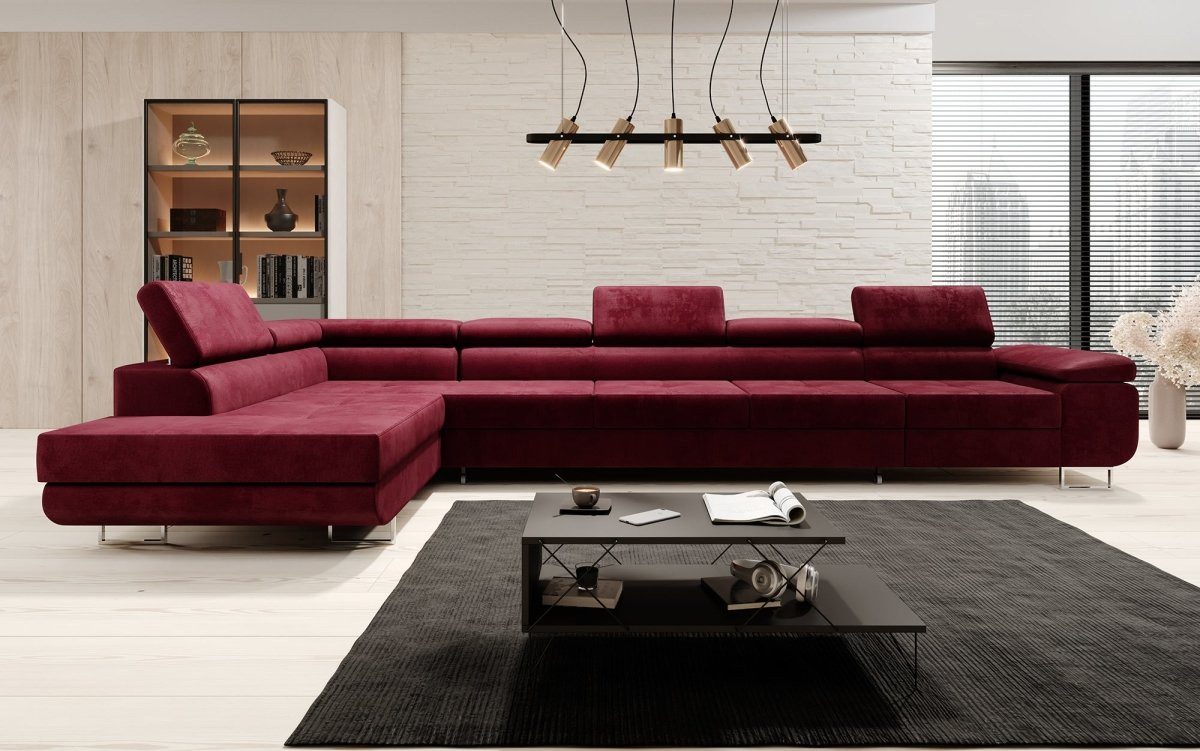 Luxusbetten24 Schlafsofa Designer Sofa Maxi, mit Schlaf- und Klappfunktion