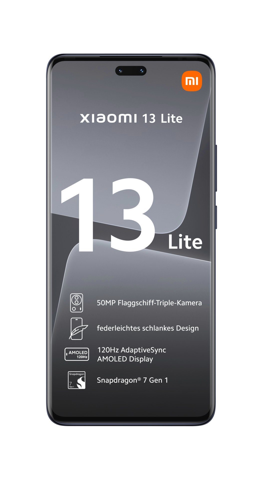 Xiaomi 13 Lite 8GB+128GB Smartphone GB 50 MP cm/6,55 Schwarz 128 Speicherplatz, Kamera) Zoll, (16,65