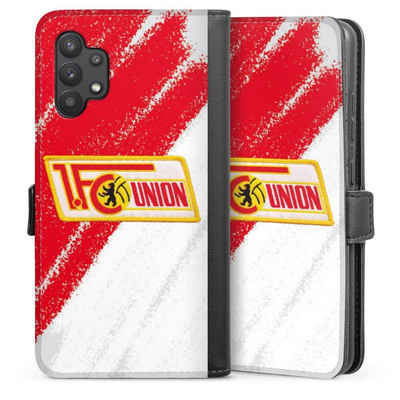 DeinDesign Handyhülle Offizielles Lizenzprodukt 1. FC Union Berlin Logo, Samsung Galaxy A32 4G Hülle Handy Flip Case Wallet Cover