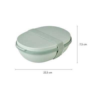 Mepal Lunchbox Ellipse Lunchbox Duo 825 + 600 ml, Kunststoff, (2-tlg), Spülmaschinengeeignet, Mikrowellenfest