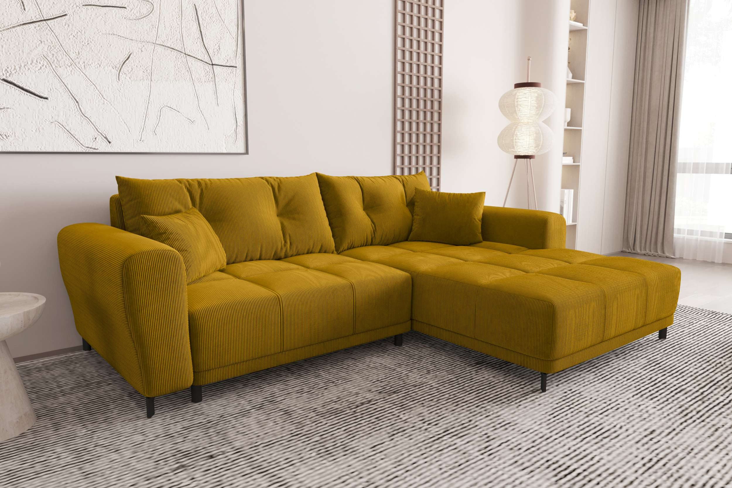 99rooms Ecksofa Massimo, Sofa L-Form, Eckcouch, mit oder ohne Schlaffunktio günstig online kaufen