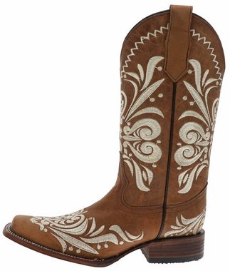 Corral Boots L5409 Braun Cowboystiefel Rahmengenähte Damen Westernstiefel