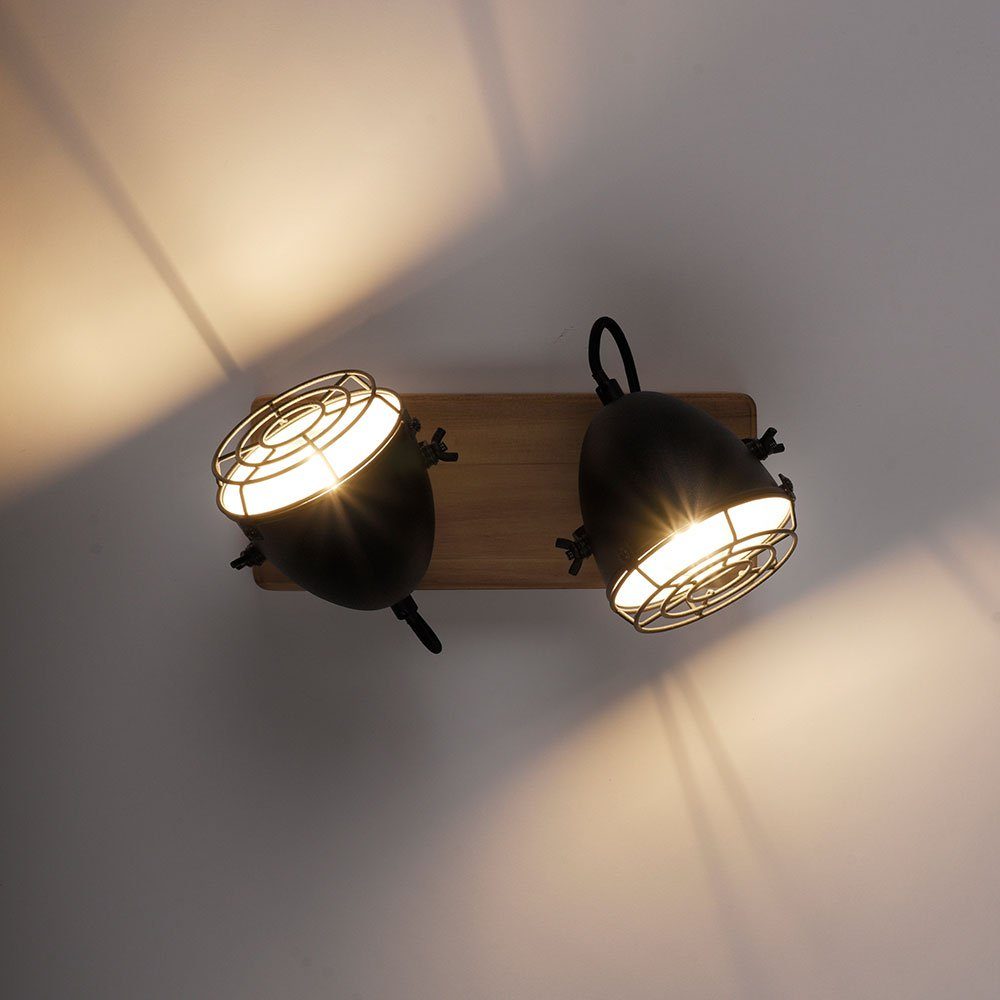 Deckenleuchte, nicht inklusive, Deckenlampe etc-shop Schlafzimmerlampe Spotleiste Leuchtmittel schwarz LED
