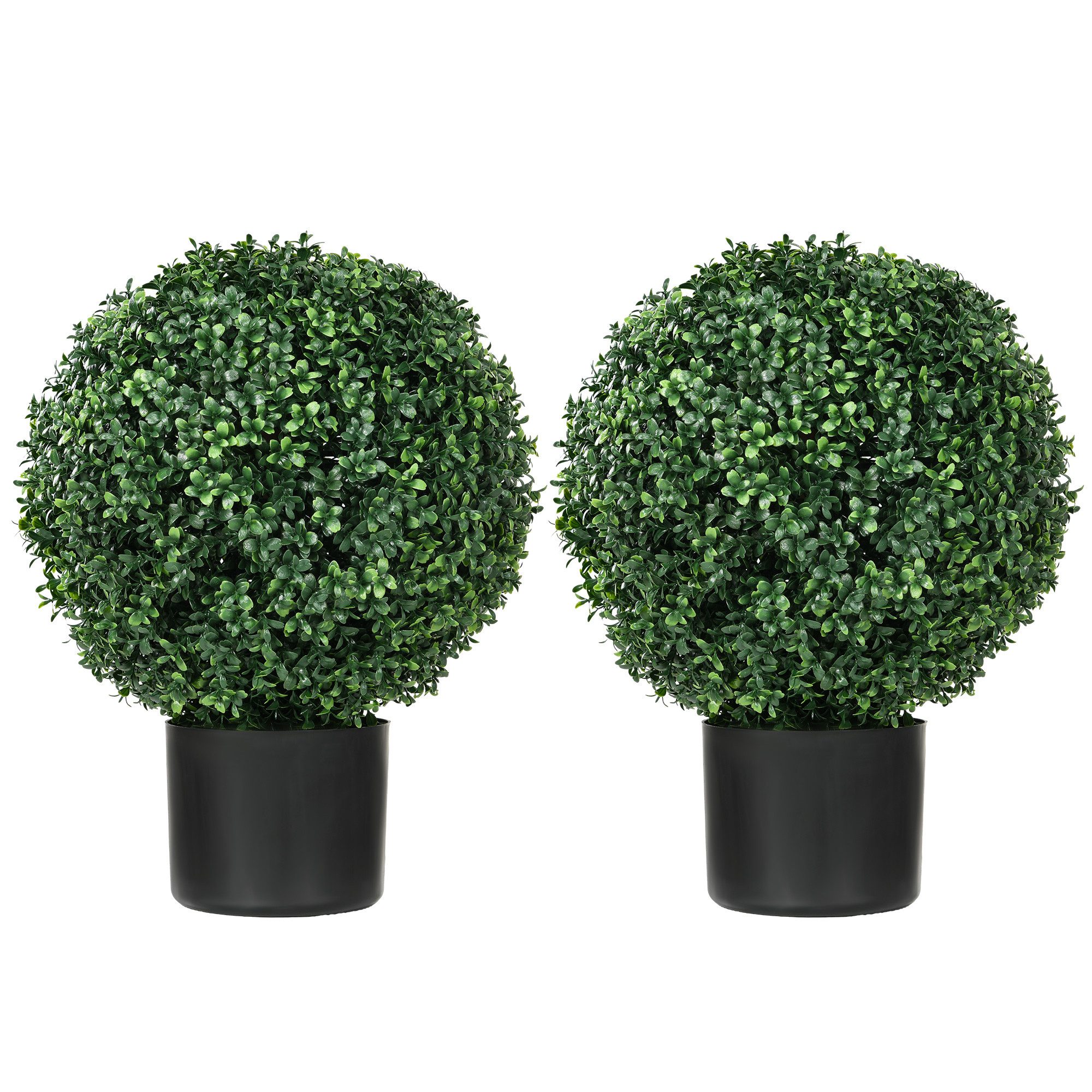 Kunstpflanze Satz von 2 künstlichen Kugel Buchsbaum, Topiary Bäume, mit