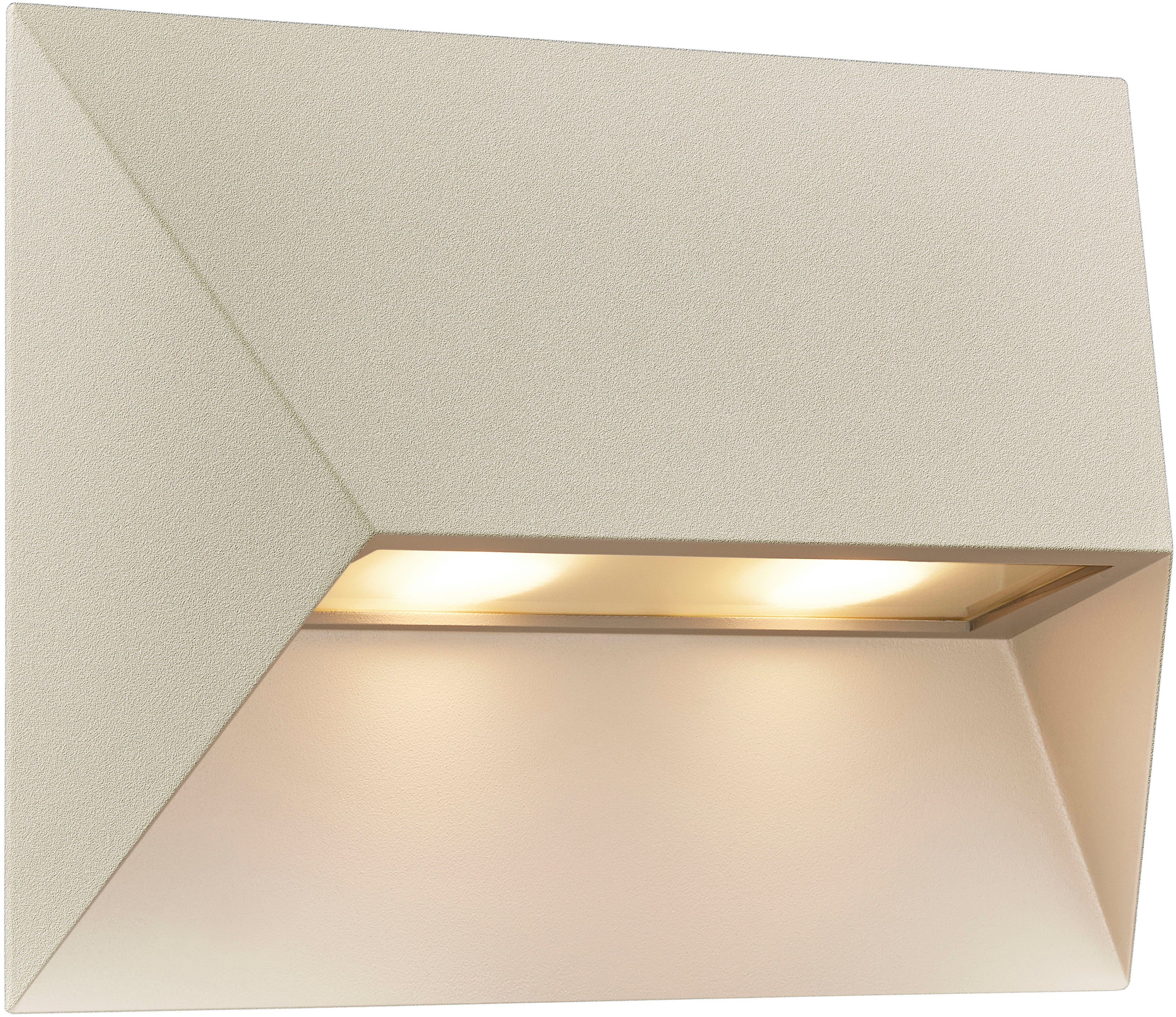 Nordlux Außen-Wandleuchte Pontio, ohne Leuchtmittel, Glühbirne Parallelschaltung austauschbare möglich, Architekturdesign