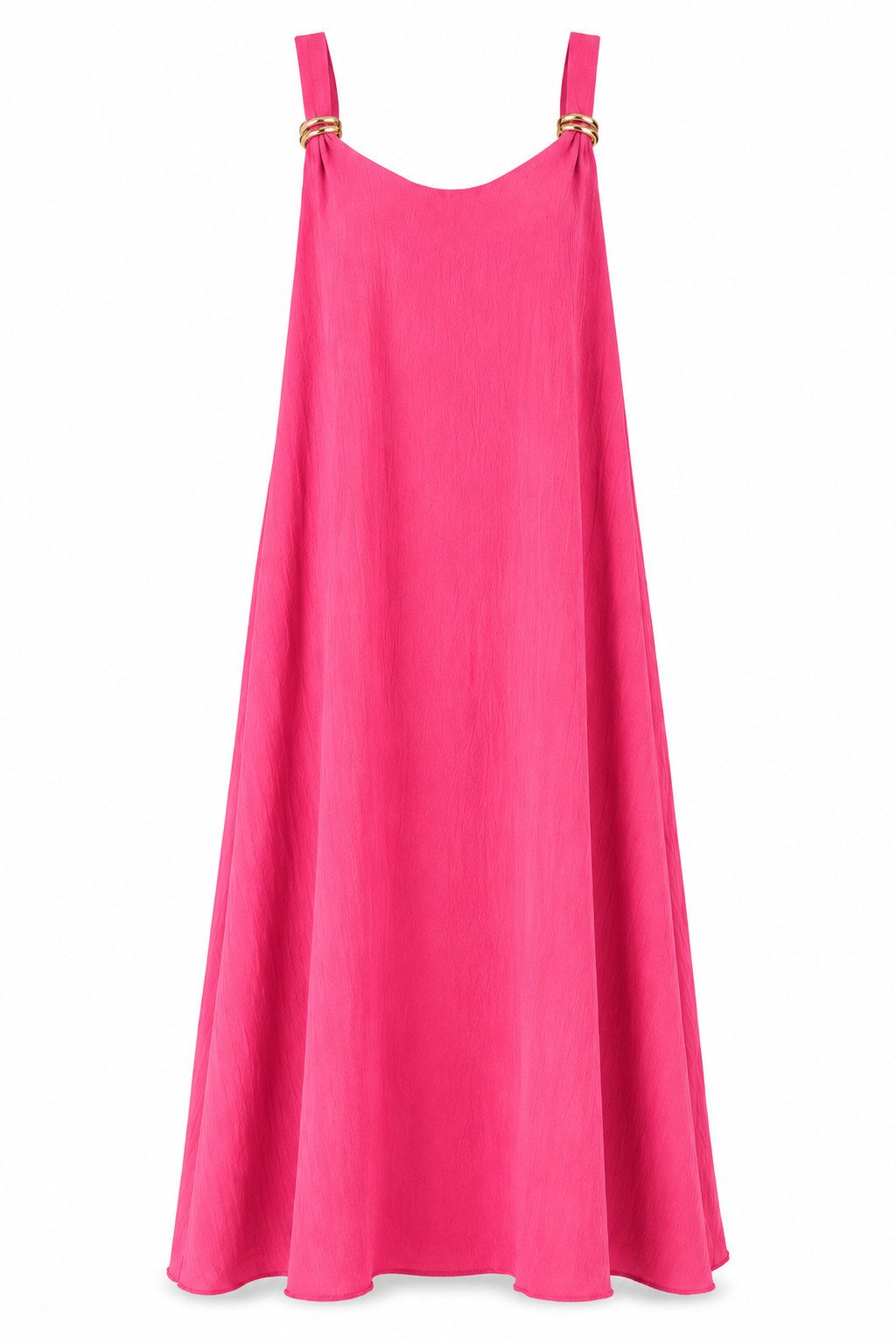 ITALY VIBES Sommerkleid - luftiges A-Linien Kleid mit Deko-Schließen - Damen Kleid ONE SIZE - passend für Größen M bis XL