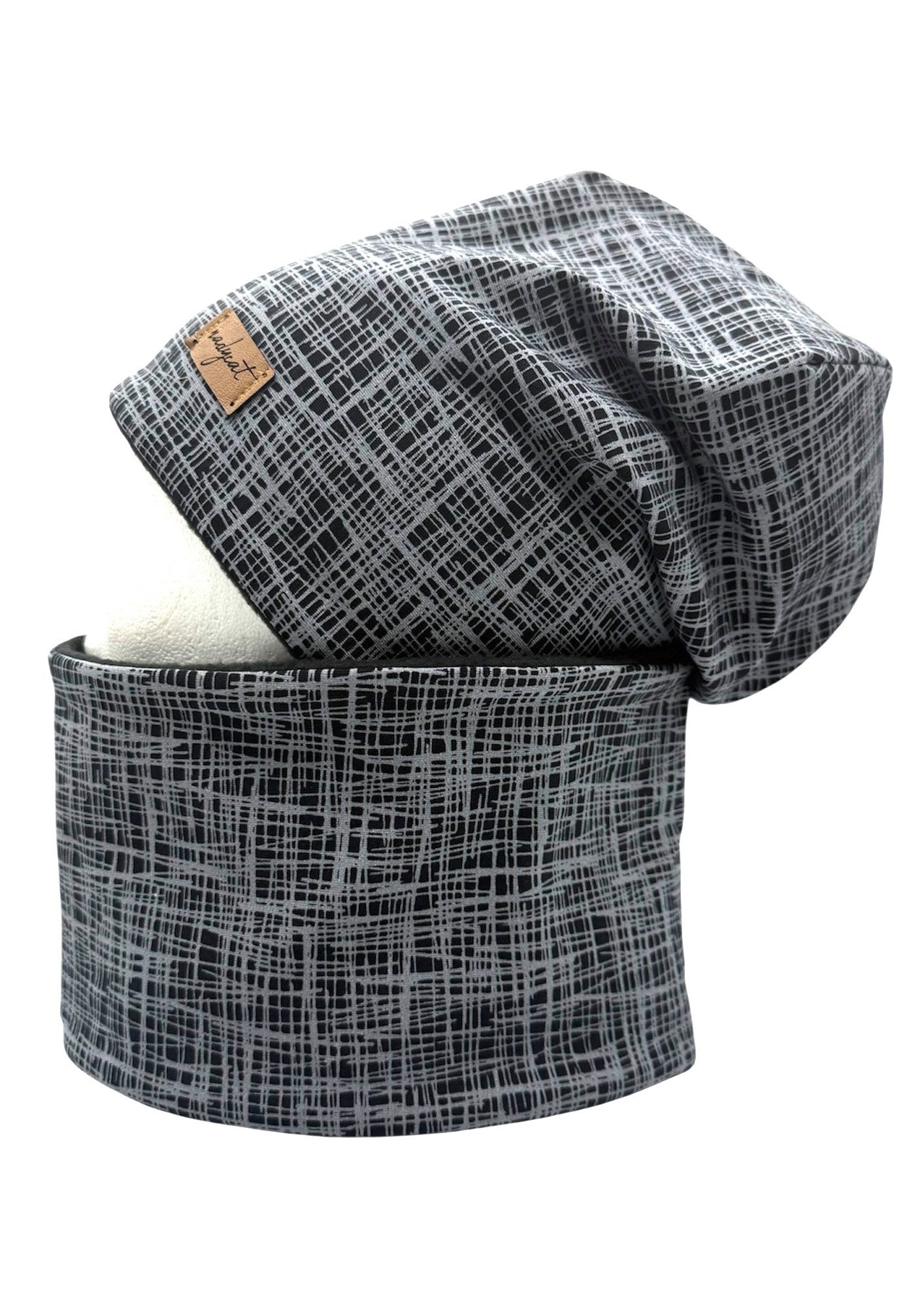 Beanie STRIPES black