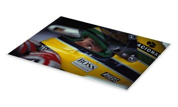 Posterlounge Poster Motorsport Images, Ayrton Senna, Helmporträt 1991, Wohnzimmer Fotografie