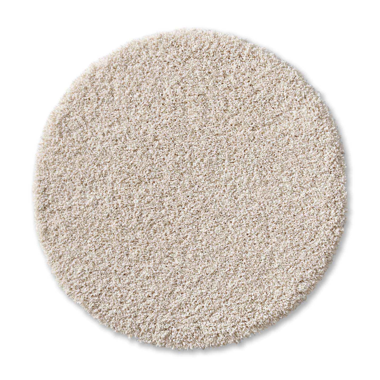 TaraCarpet Langflor-Teppich Ragolle Twilight, rund, Höhe: 60 mm, Shaggy Hochflorteppich weiß Wohnzimmer Schlafzimmer 120 rund