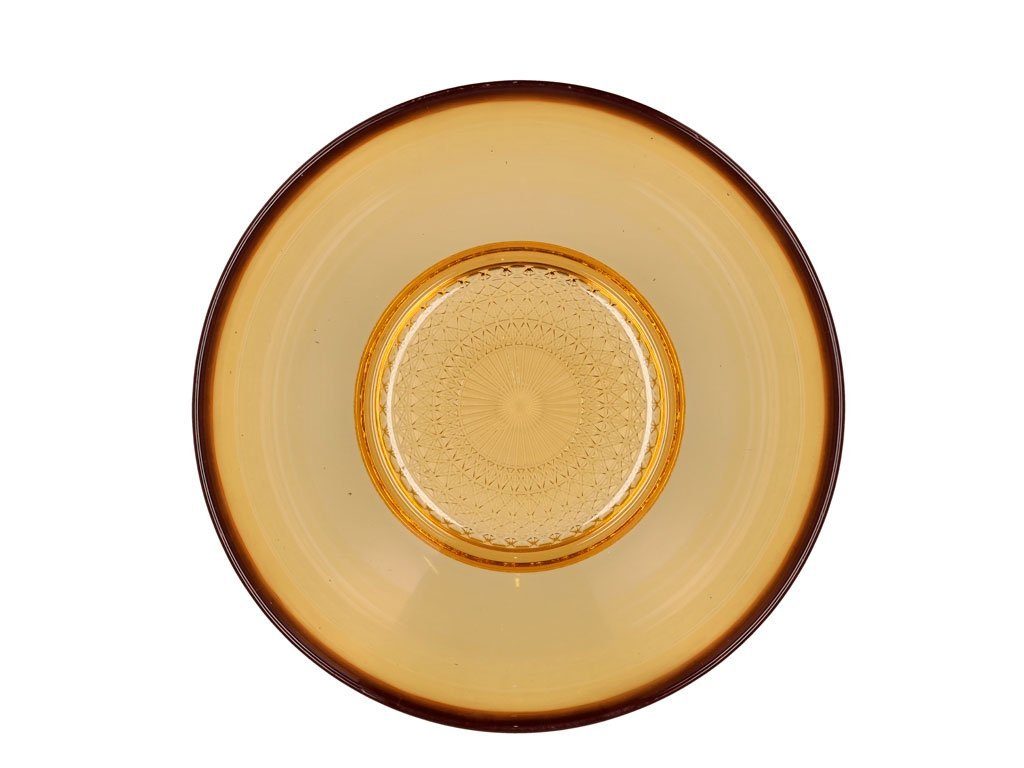 Bitz Salatschüssel Kusintha Salatschale amber 24 cm, Glas, (Salatschalen)