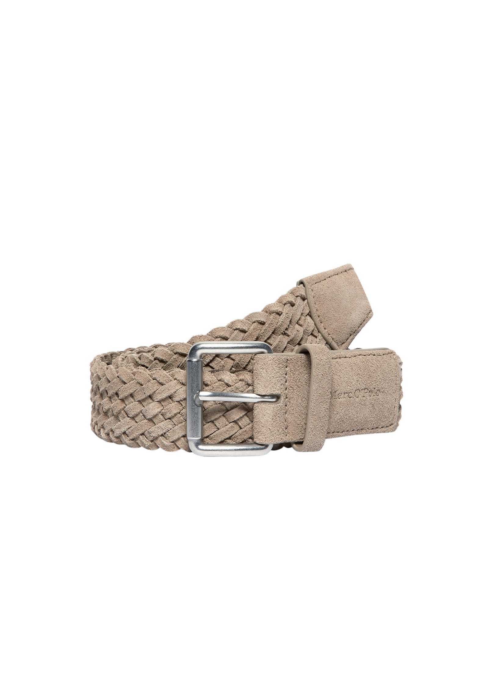 Marc O'Polo Flechtgürtel aus weichem Veloursleder
