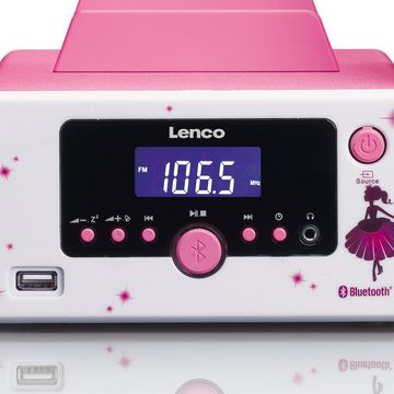 Lenco MC-020 Mikro-Stereoanlage mit FM-Radio und Bluetooth Microanlage (FM-Tuner, 5 W)