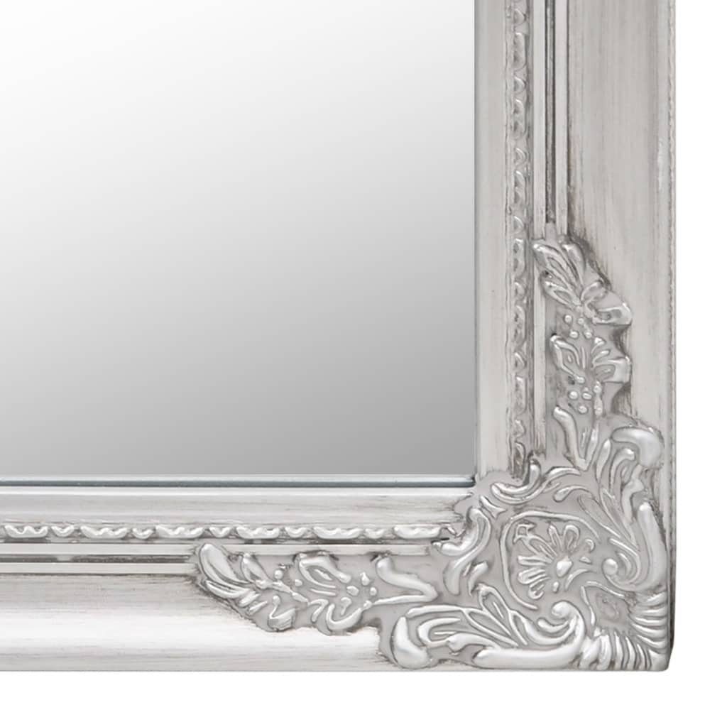 vidaXL Spiegel Standspiegel Silbern 40x160 Silber (1-St) | Silber cm