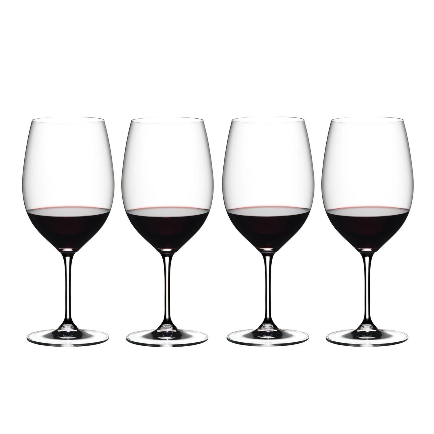 RIEDEL THE WINE GLASS COMPANY Weinglas Riedel Vinum Cabernet Merlot 4er Set, Kristallglas