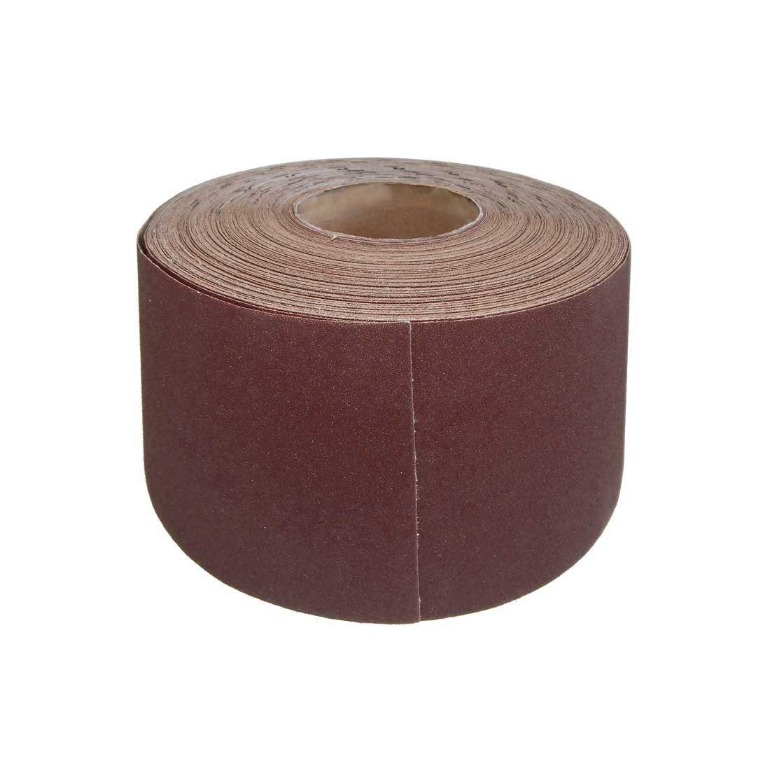MioTools Schleifpapier 115 mm x 50 m Schleifpapierrolle für Handschleifer, Normalkorund, 1 Stk., K120