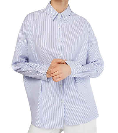 Replay Hemdbluse »REPLAY Bluse klassisches Hemd Damen Shirt Business Arbeitshemd Blau«