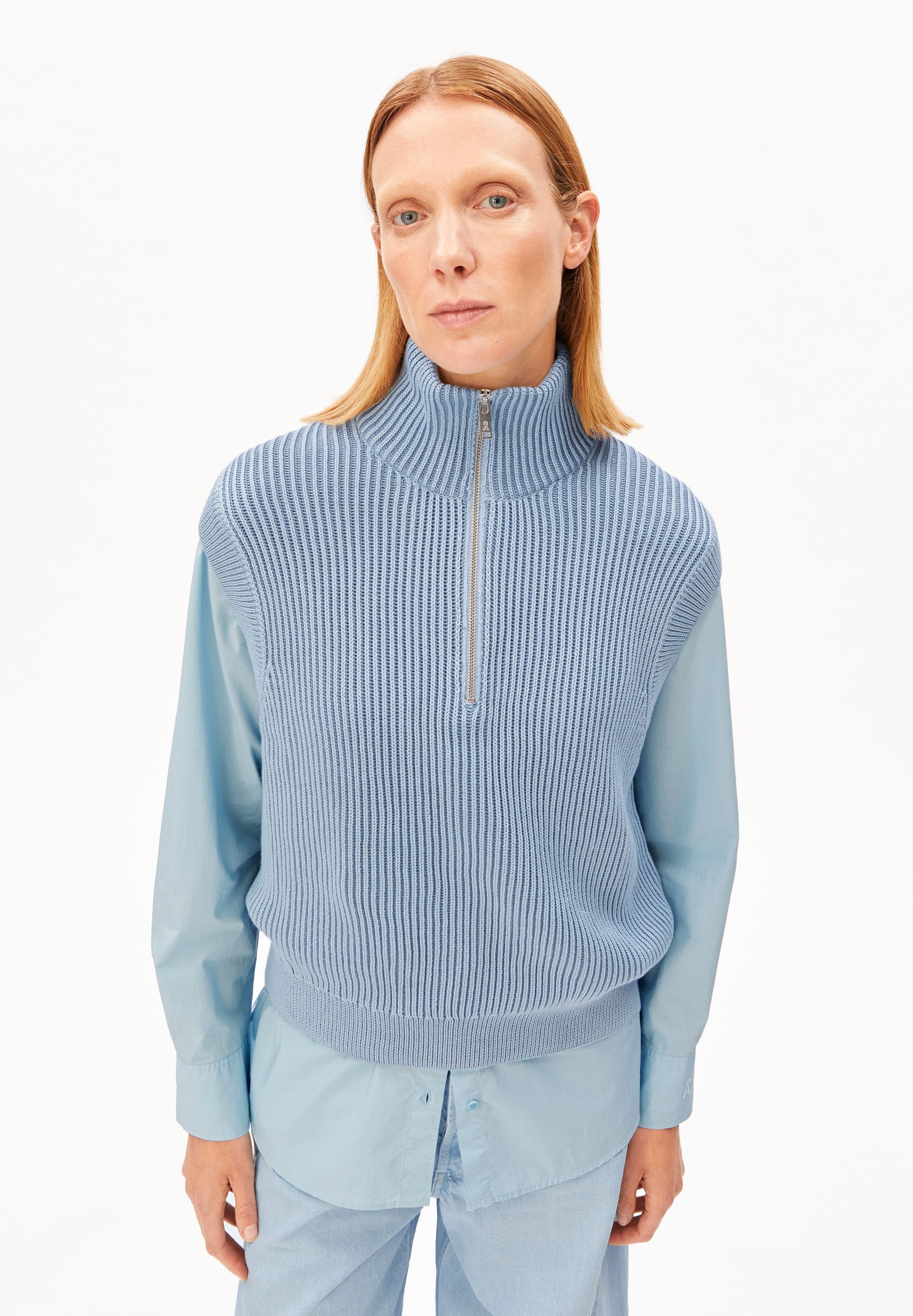 Armedangels Pullunder VANISÉ KNIT Pullunder aus Bio-Baumwolle (1-tlg) Pullunder aus Bio-Baumwolle