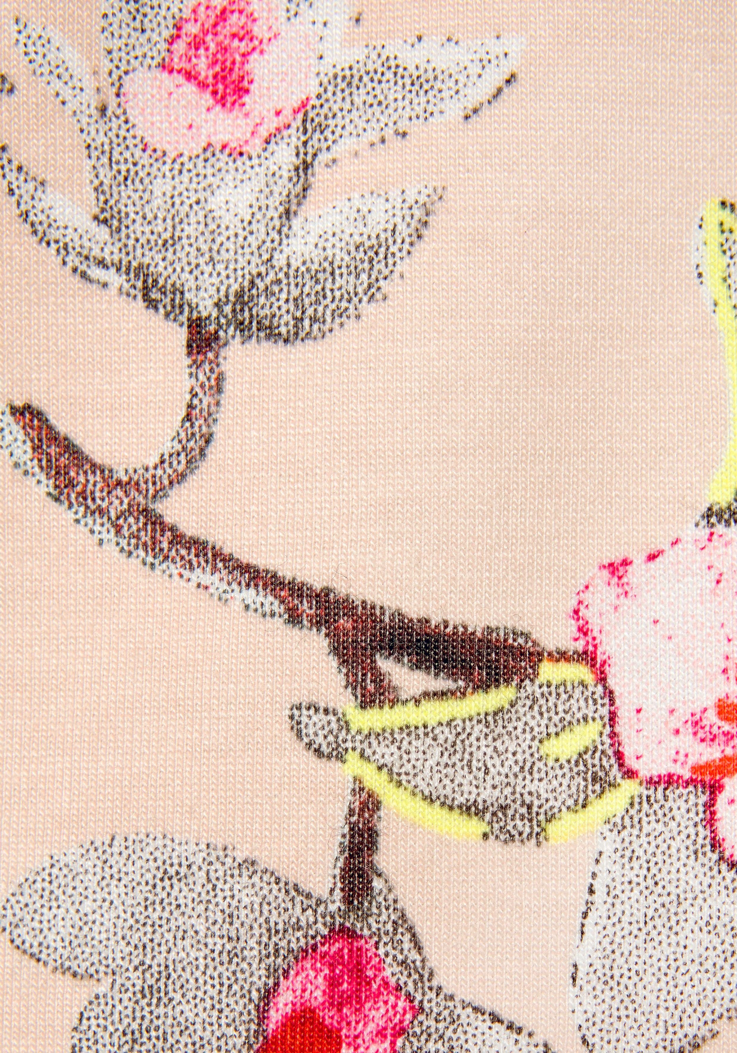 s.Oliver Shorty (2 tlg., Shorty Stück) rosa mit Blumenmuster 1