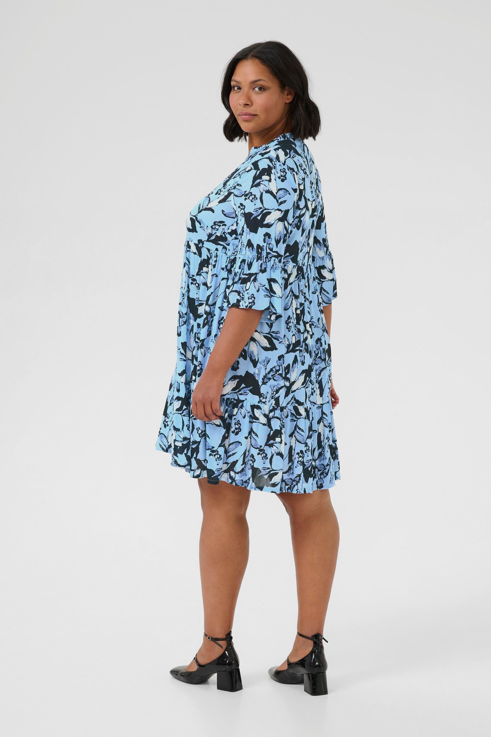 KAFFE Curve Blusenkleid Kleid KCisma Große günstig online kaufen
