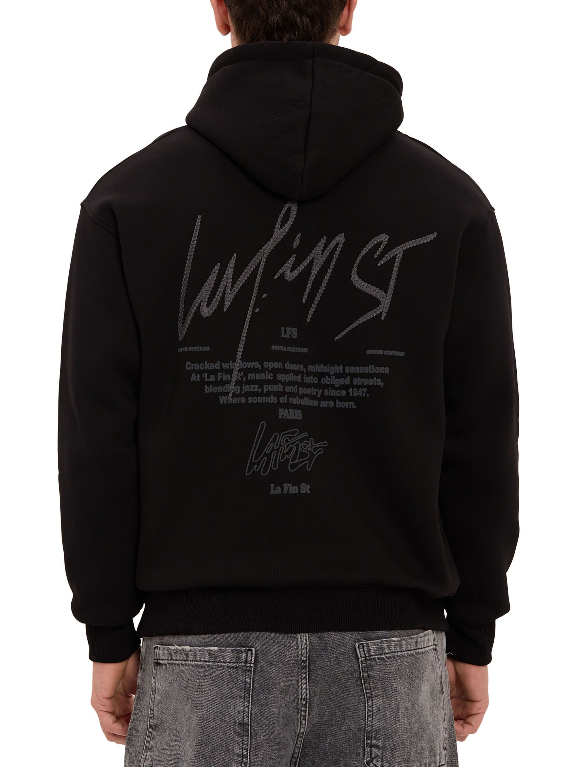 RedBridge Hoodie mit Print Oversized Kapuzenpullover weich und bequem