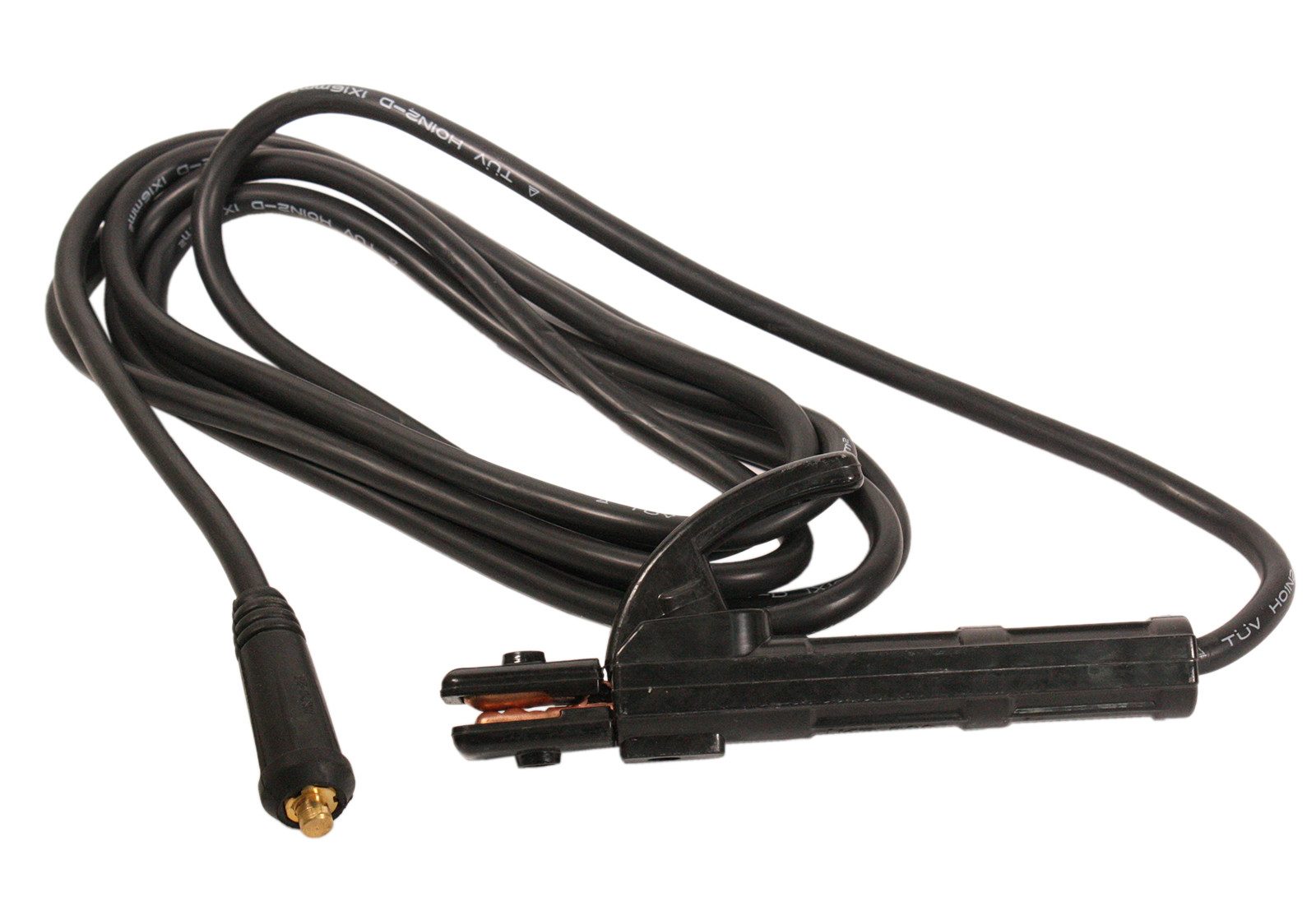 WELDINGER Elektroschweißgerät Schweißkabel eco 4 m lang 25 mm² Dorn 9 mm mit Elektrodenhalter 200 A, Elektrodenhalterkabel 25 mm², 9 mm Dorn, bis 200 A