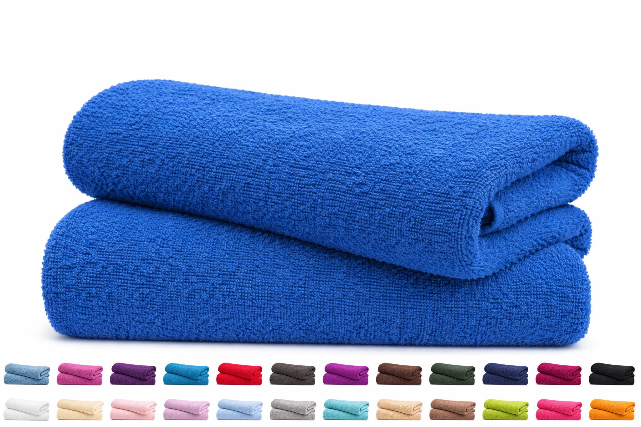 MatratzenL.A.B® Handtücher 500 g/m² Blauer Schwan®, 100% Baumwolle (Set, 2-St), Frottee, mit Aufhänger, 23 Farben, einzeln verpackt