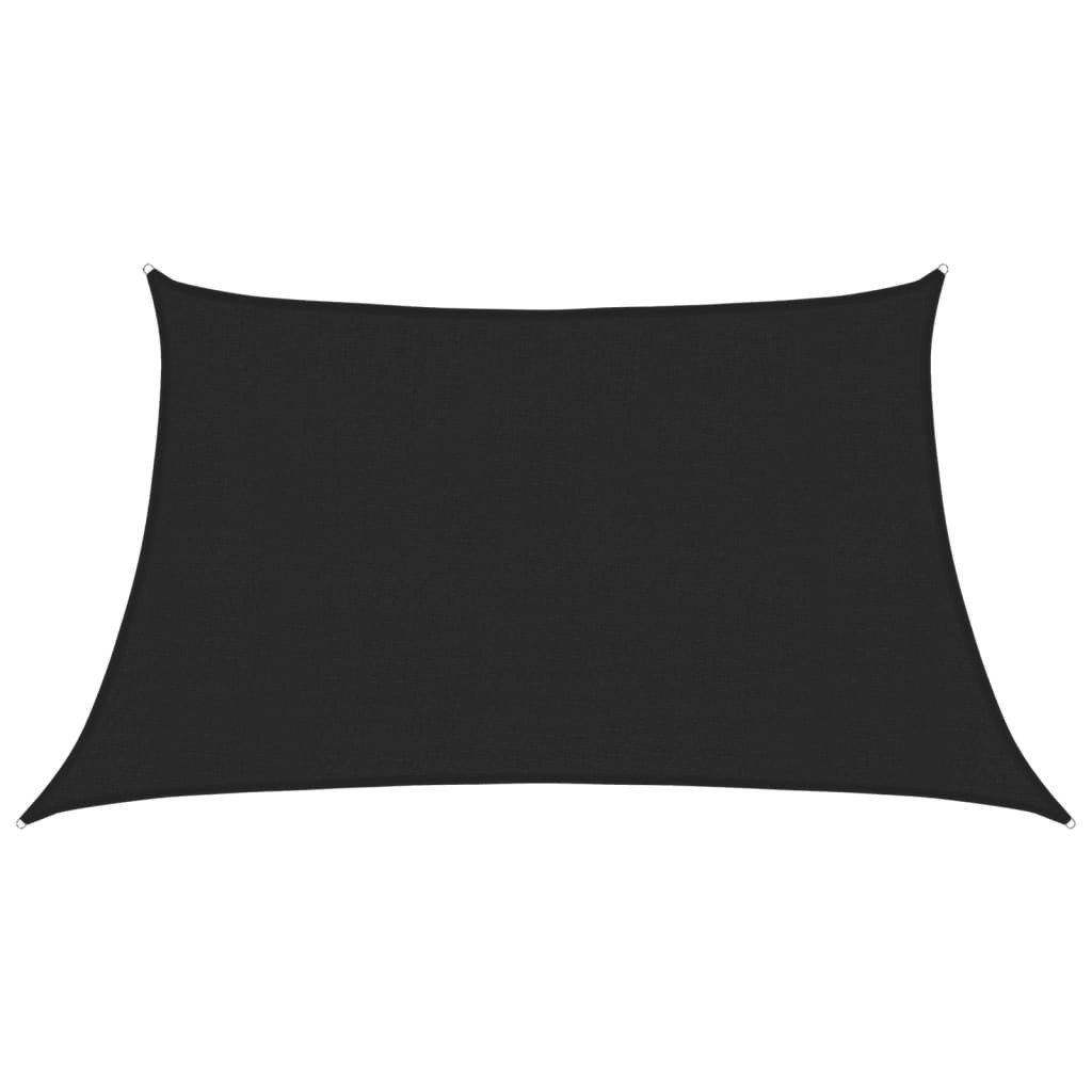 Sonnensegel Sonnensegel 160 g/m² Schwarz 3/4x2 m HDPE