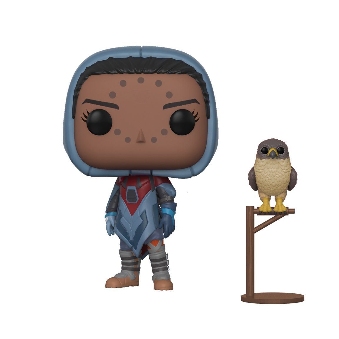 Funko Actionfigur POP! Figur Hawthorne mit Falke, Hawthorne wurde in der letzten Stadt geboren, welche sie als Teenager