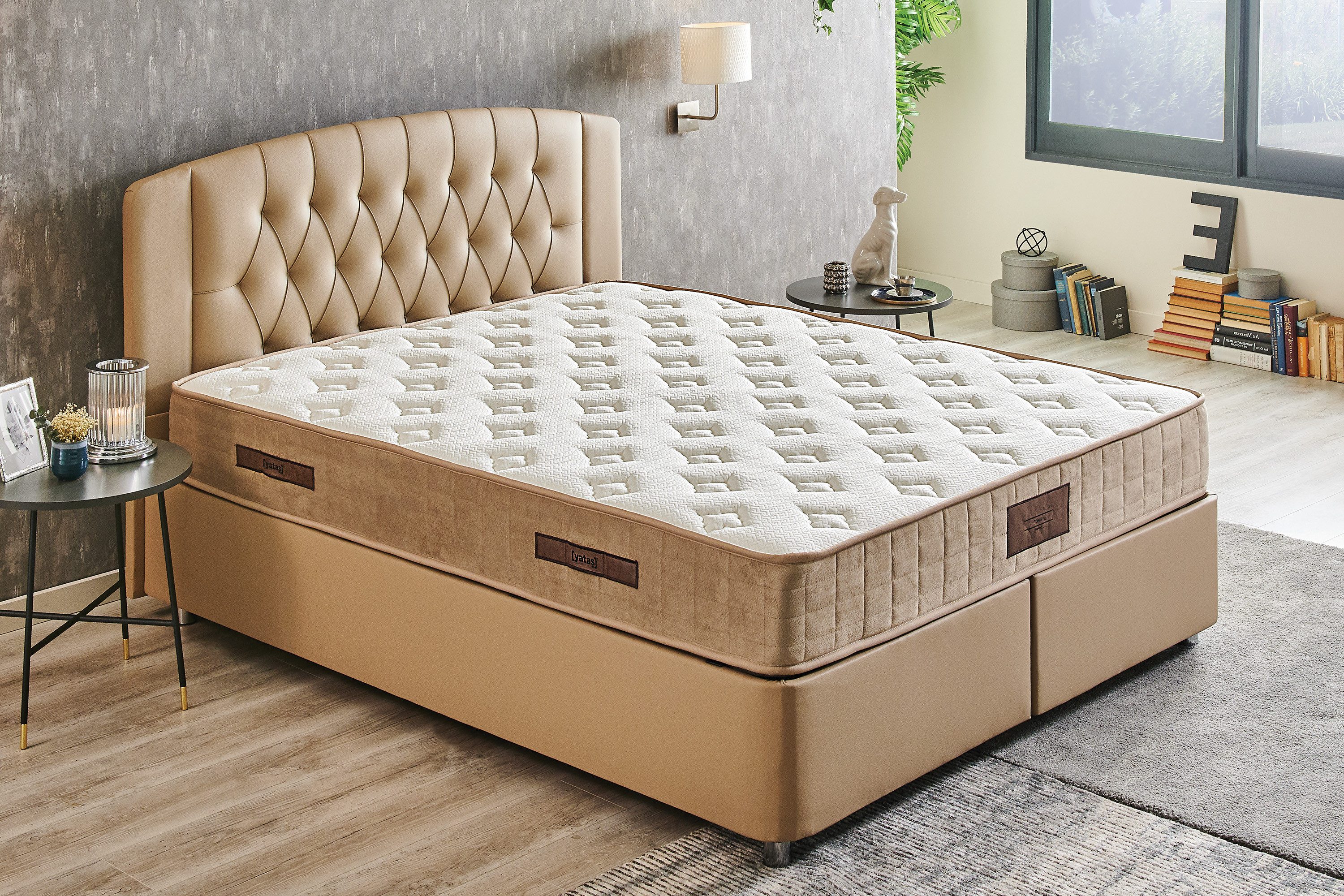 Bonnellfederkernmatratze Majestät Luxus, Matratze 90x200, 140x200 cm & weitere Größen, Yatas Bedding, 30 cm hoch, H3, wendbar, ergonomisch, atmungsaktiv