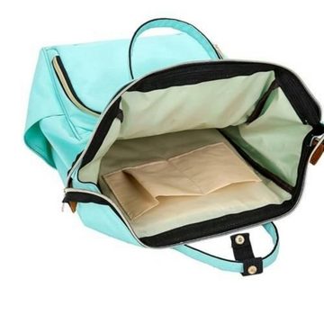 ISO TRADE Rucksack Trolley Tasche hellgrün (Set, 1-tlg., Wickelrucksack, Multifunktional, Baby, Wickeltasche), Wasserdicht Rucksack Babytasche für Unterwegs