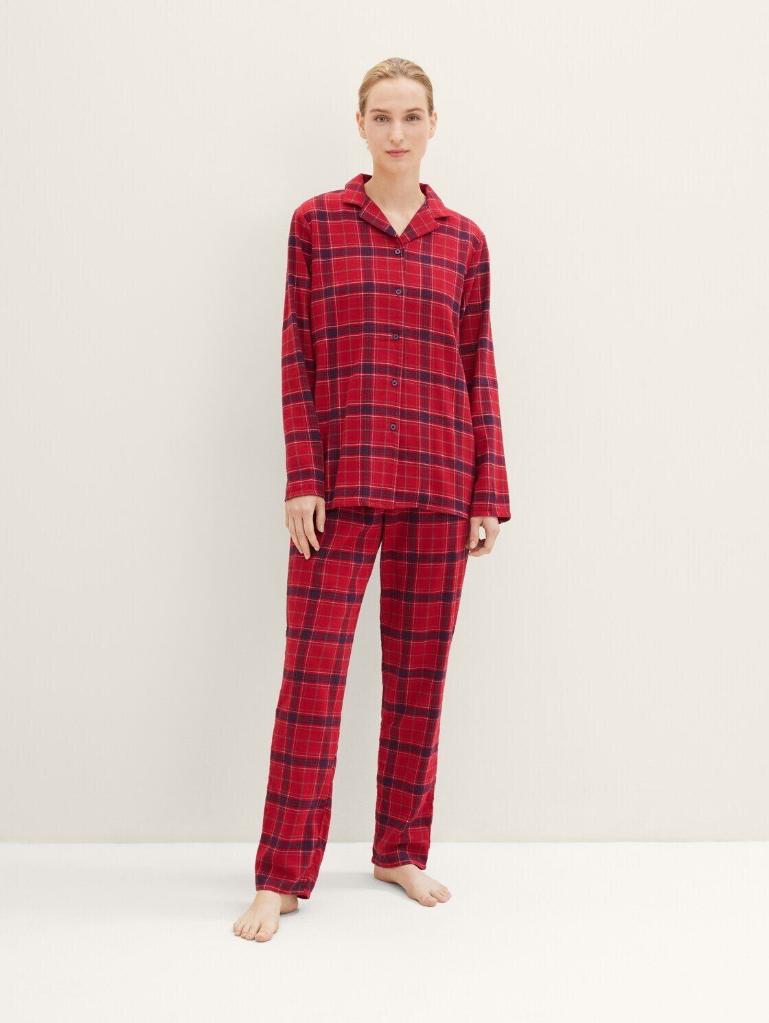 TOM TAILOR Schlafhose Pyjama mit Karomuster