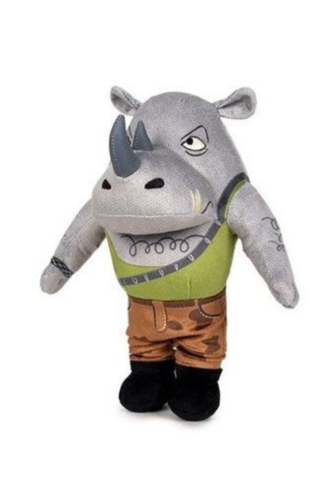 Plüschfigur Teenage Mutant Ninja Turtles Rocksteady Kuscheltier - 28 cm Plüschtier