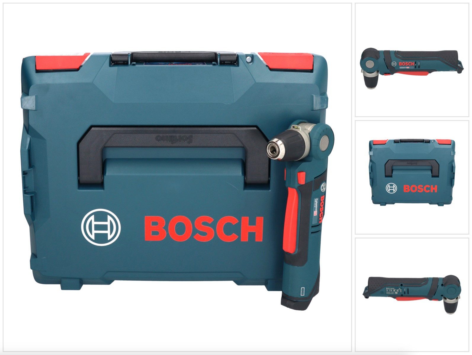 Bosch Professional Akku-Winkelbohrmaschine GWB 12V-10 12 V 11 Nm + L-Boxx (0601390909)