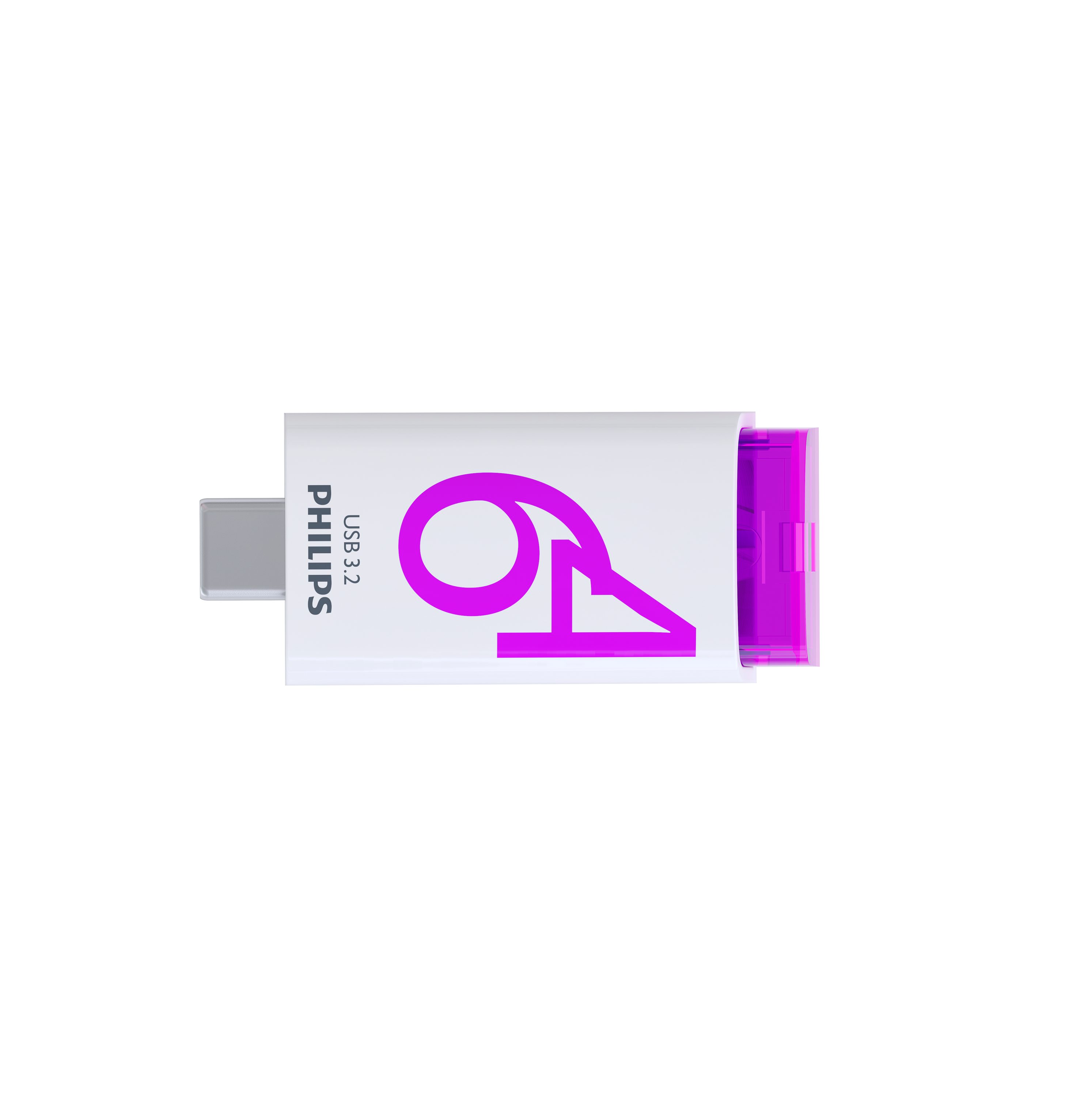 Philips FM64FD175B/00 USB-Stick (USB 3.2, Lesegeschwindigkeit 120,00 MB/s, Click Edition USB-C, 64 GB)