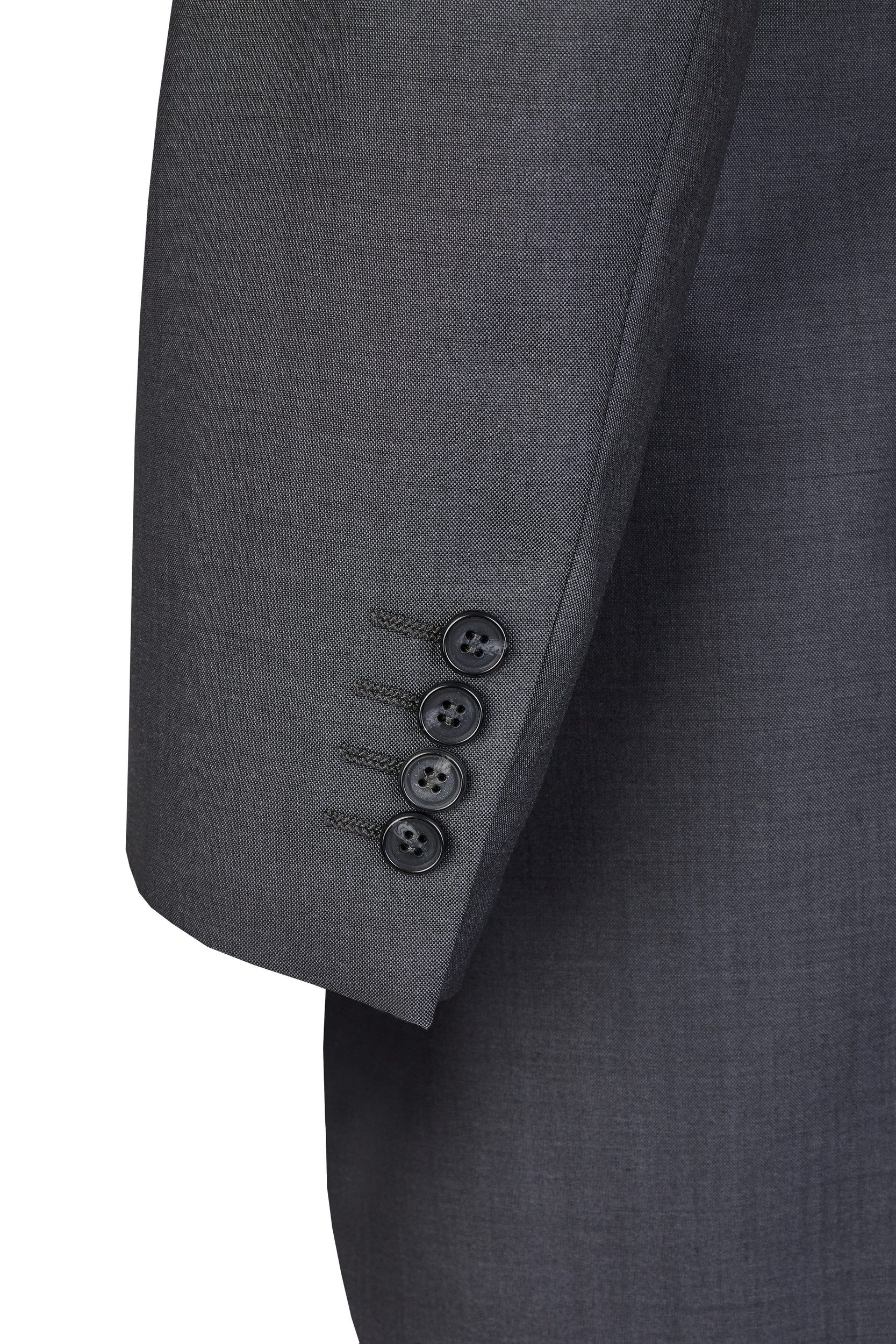 Wilvorst Sakko Wilvorst Herren Cut-Sakko Spitzfacon Modern-Fit Anthrazit